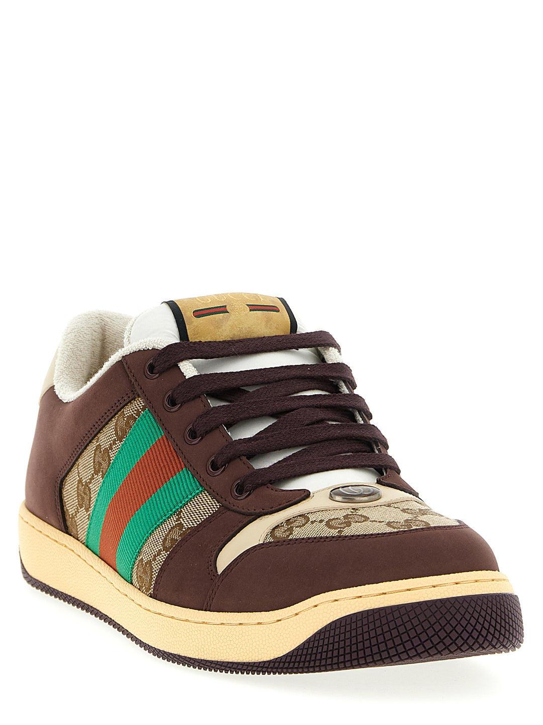 Gucci Screener Sneakers - Brown | 249d24711507232eb54713e7deede4f8e3125387