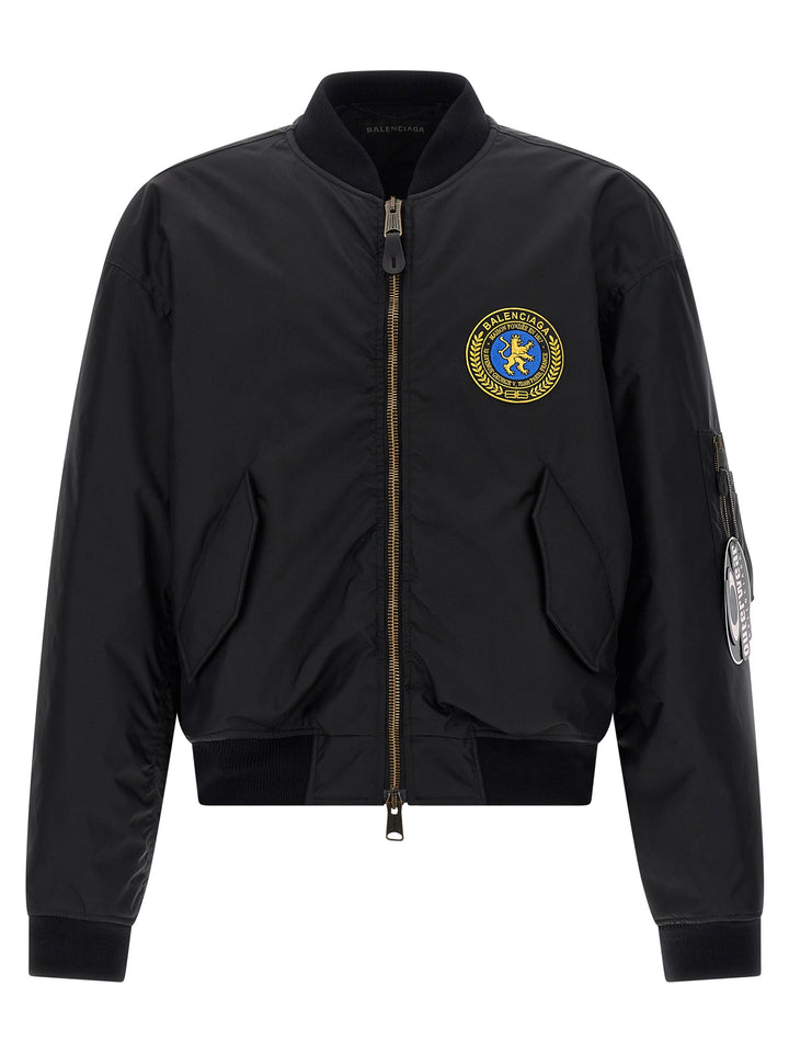 Balenciaga Bomber Puffer Jackets - Black | 13ac6030e5ce1729da34adc130a02d946d566c58
