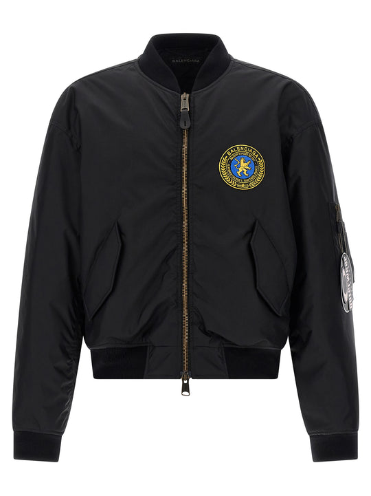 Bomber Puffer Jackets Black