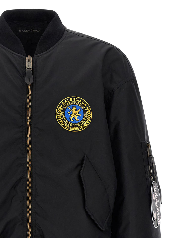 Balenciaga Bomber Puffer Jackets - Black | 694f52afd7d64d7ed9303a3ac09df08dcd44db95