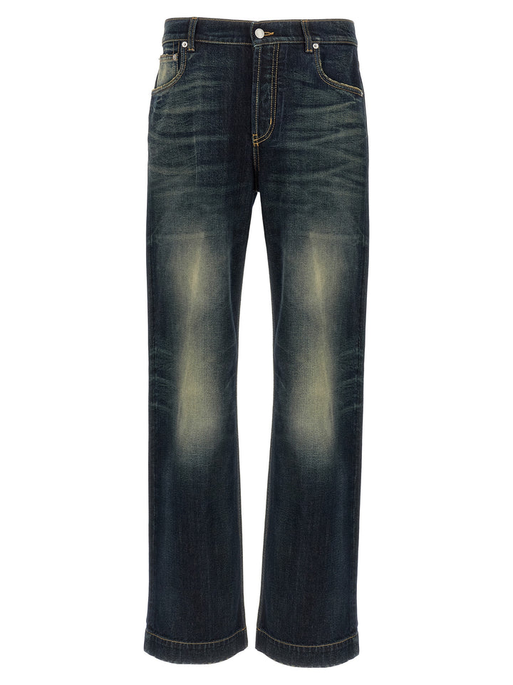 Mcqueen Wide Leg Jeans - Blue | 59f88d5c540637c24a6a57fa2e5f12029b87fe28