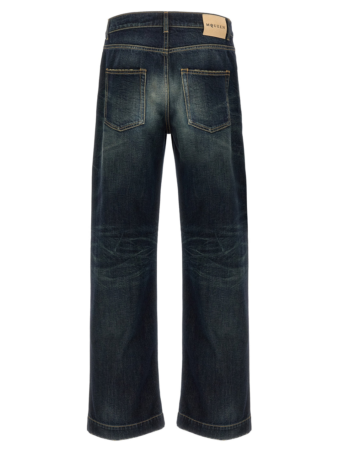 Mcqueen Wide Leg Jeans - Blue | 630f89684a9b706e654c930fddbdaea5fdde0d0f