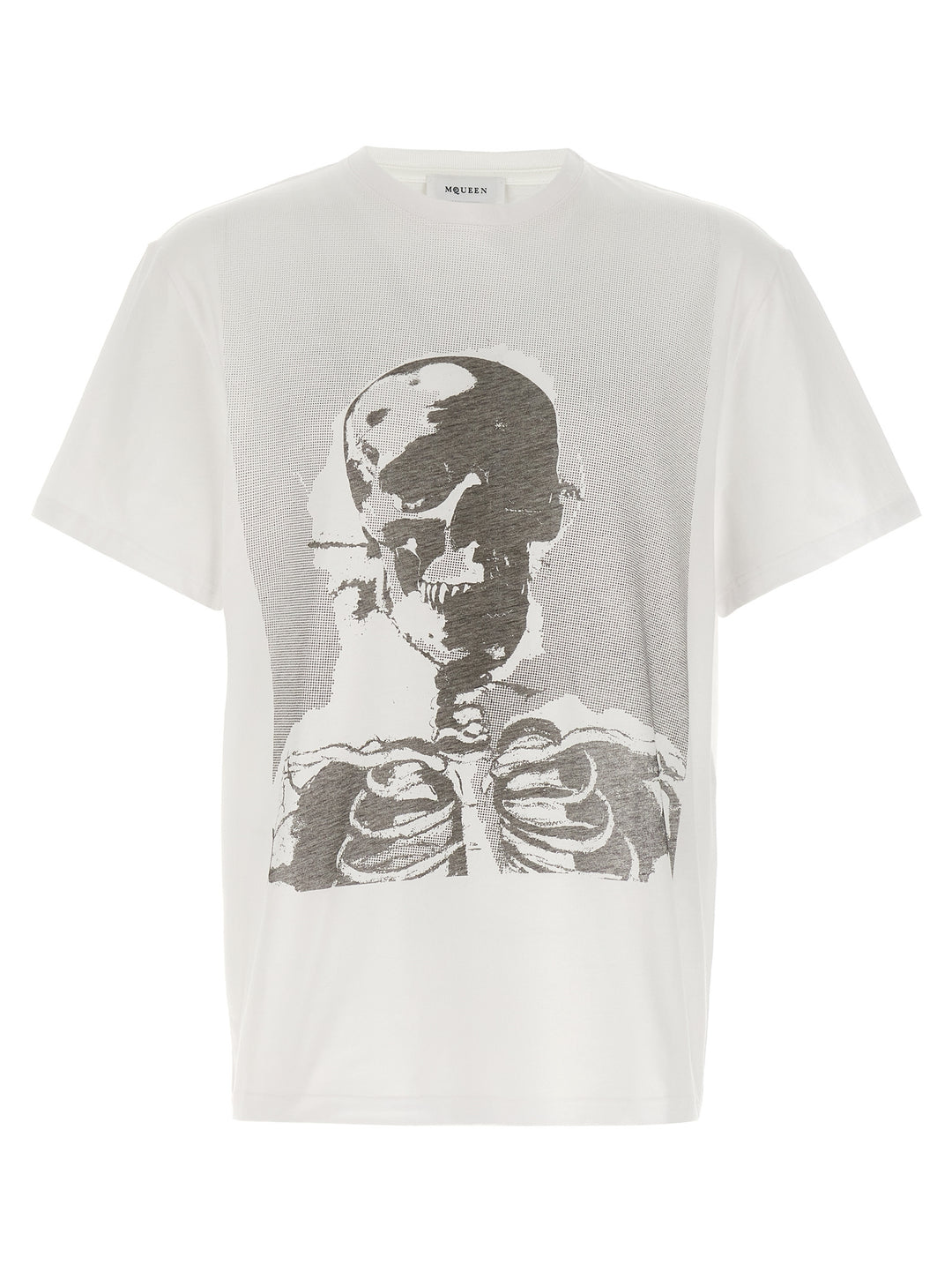 Mcqueen Skeleton T-shirt - White/Black | ad63f2b0902987ff9342ed6a73ee2c55162f83bd