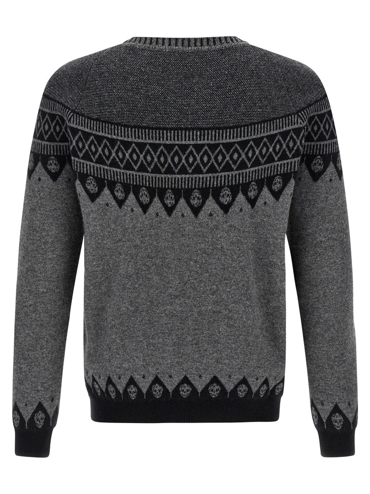 Mcqueen Skull Sweaters and Cardigans - Gray | f39ff418a026ccc54e05614ecc6844d4c293f923