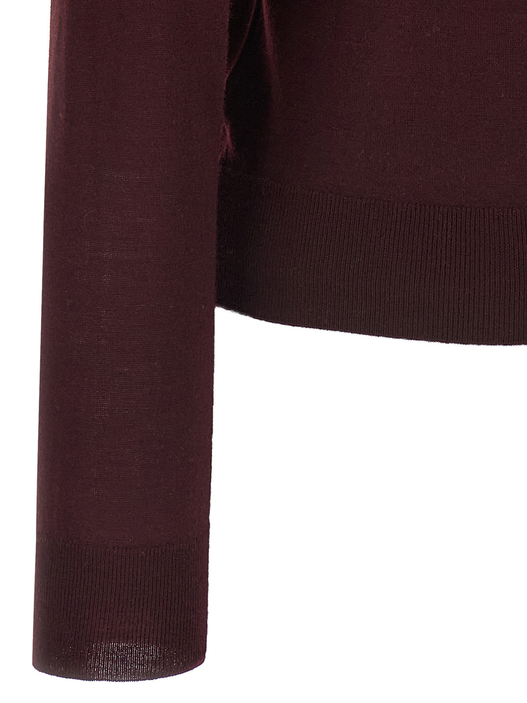 Saint Laurent Wool Sweater Sweaters and Cardigans - Bordeaux | cd3d54b4e3725034bb35799b332a9c447e8444f9