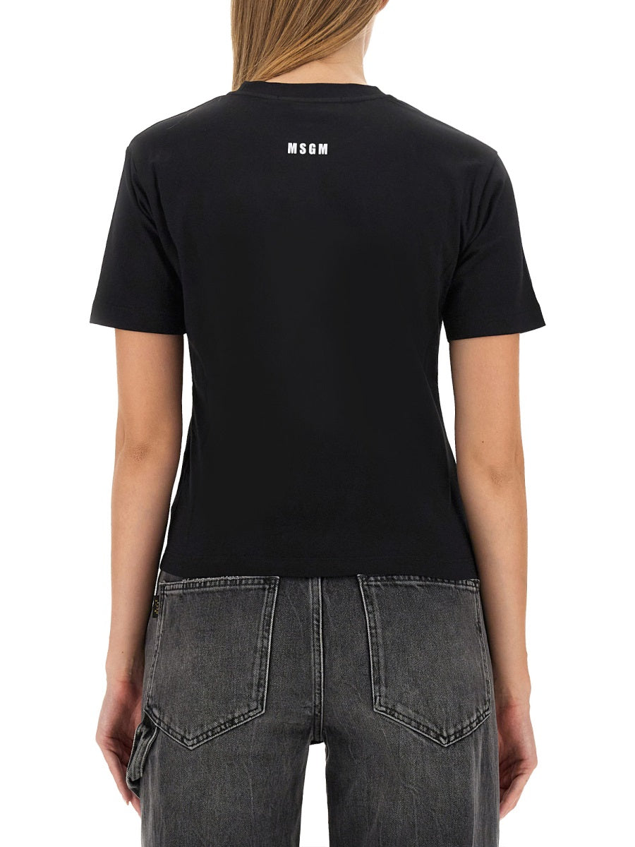 MSGM T shirts - Black | Wanan Luxury
