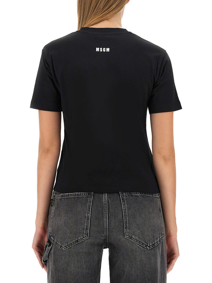 MSGM T shirts - Black | Wanan Luxury