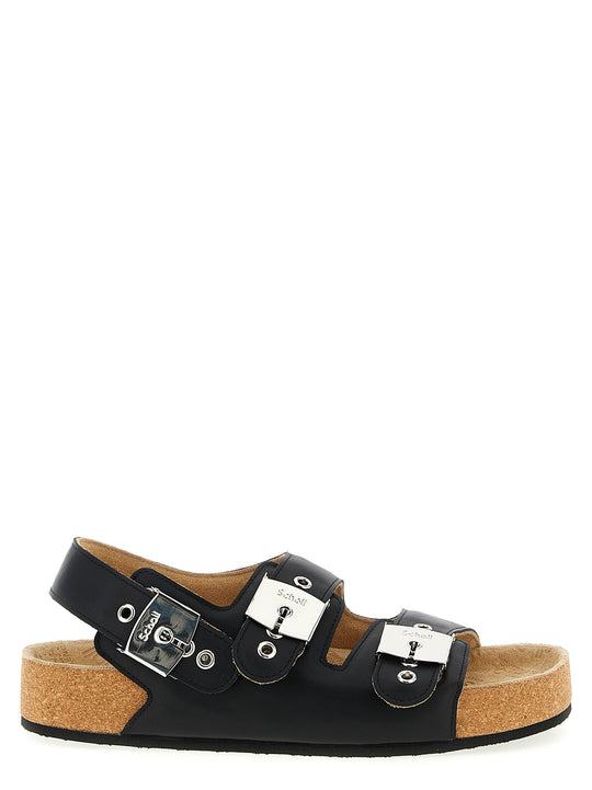 Balenciaga X Scholl Sandals Black