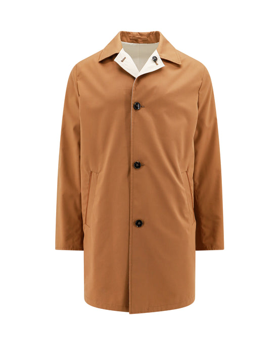 Cotton, Wool And Nylon Reversible Coat