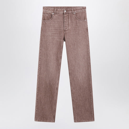 Brown Straight Jeans
