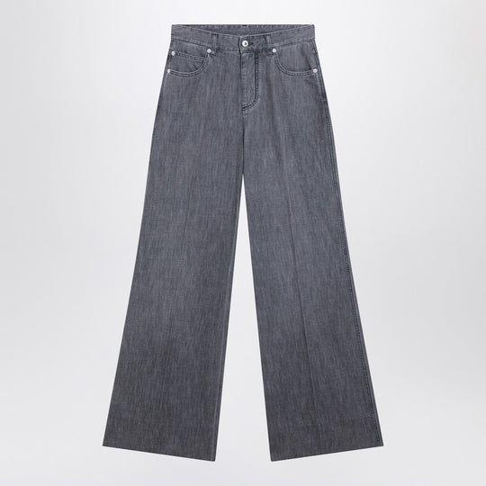 Black Faded Palazzo Jeans