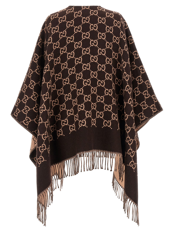 Gucci Gg Wool Cape Capes - Multicolor | 1cc70ca7b92af61e21fb6311d15643d6cf516fbf
