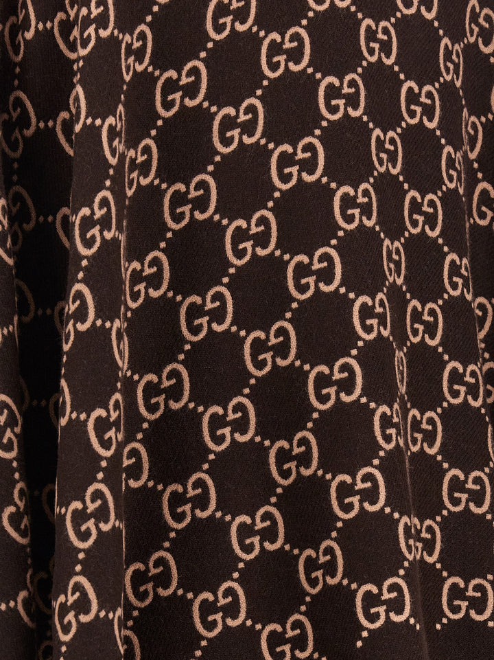 Gucci Gg Wool Cape Capes - Multicolor | 699a8a616f7b849038ca789b242014acb73b57cf