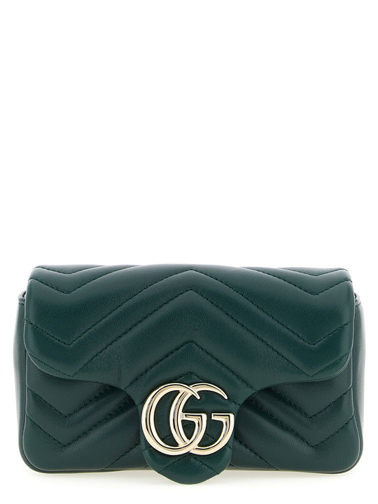Gg Marmont Shoulder Bags Green