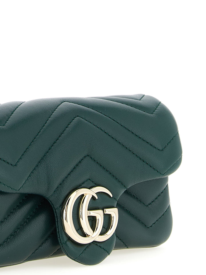 Gucci Gg Marmont Shoulder Bags - Green | b36e81e1e0abbb593769b069f59ac65dd35f5610
