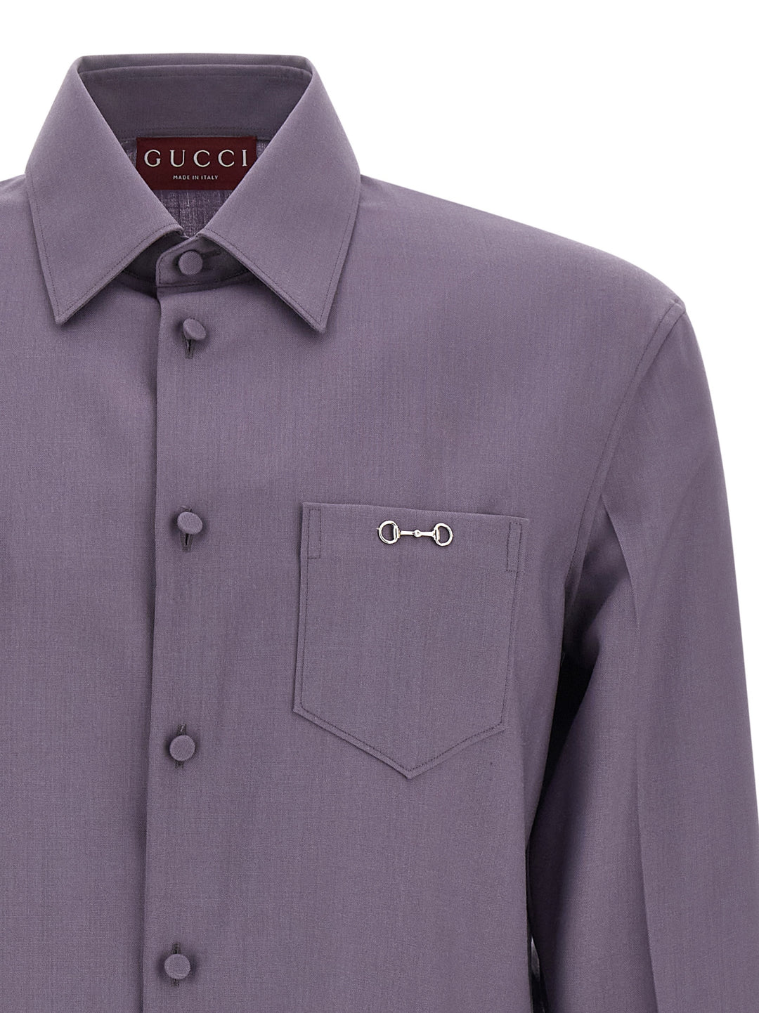 Gucci Horsebit Shirt Shirt and Blouse - Purple | f7c26aaeee16571940ce20ee64e7346b973b251e
