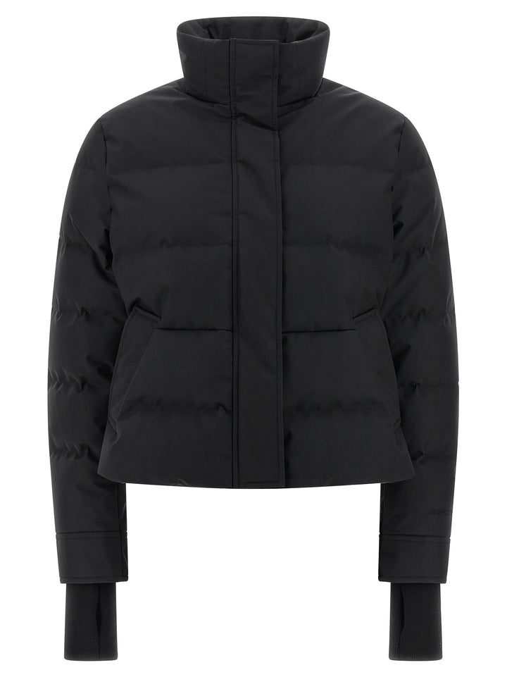 Mcqueen Cropped Down Jacket Puffer Jackets - Black | d14fc94188023452a5828d44418962a9a72a5982