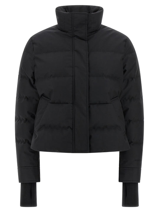 Cropped Down Jacket Puffer Jackets Black