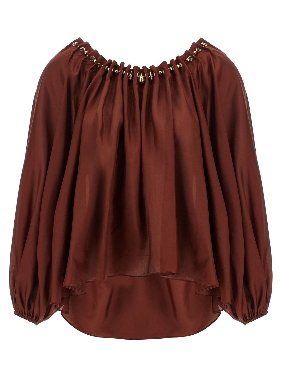 Zimmermann Aster Shirt and Blouse - Bordeaux | c7bdab62ef8350cb9951a2b38e7cdbe959579919