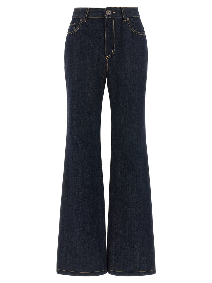 Mcqueen Straight Leg Jeans - Blue | 21f59e7ac50610db86c5a1b0b1b4f18948c3c25e