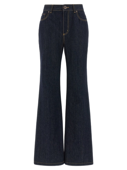 Straight Leg Jeans Blue