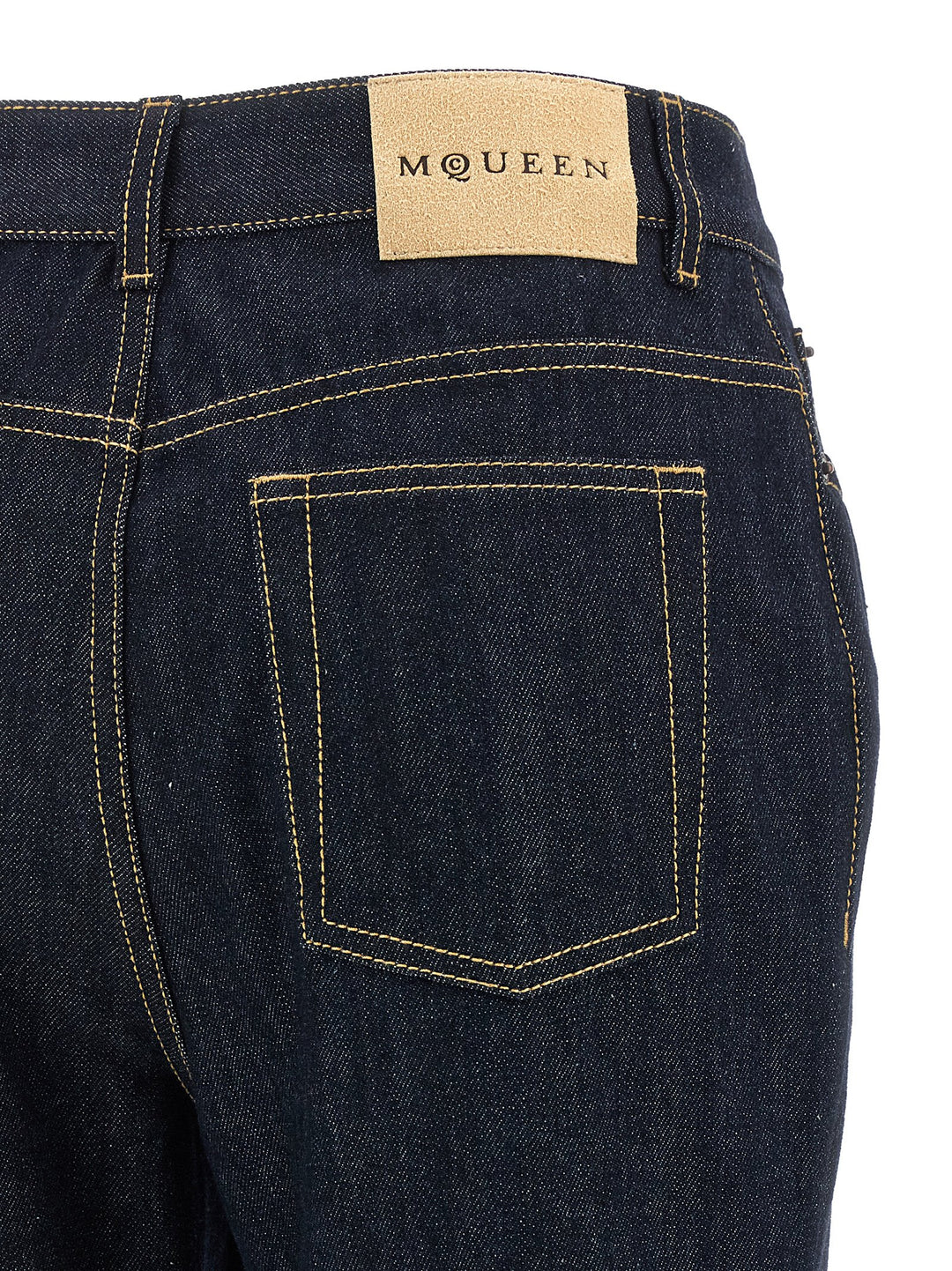 Mcqueen Straight Leg Jeans - Blue | 8f95074f1fe880e62e7363903aadc78a96038609