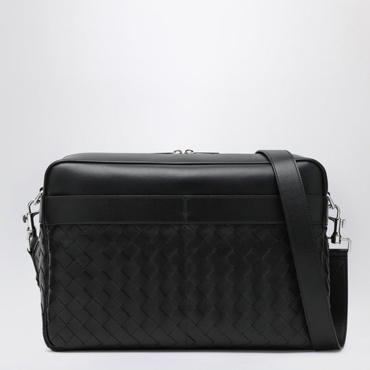 Black Intrecciato Camera Bag