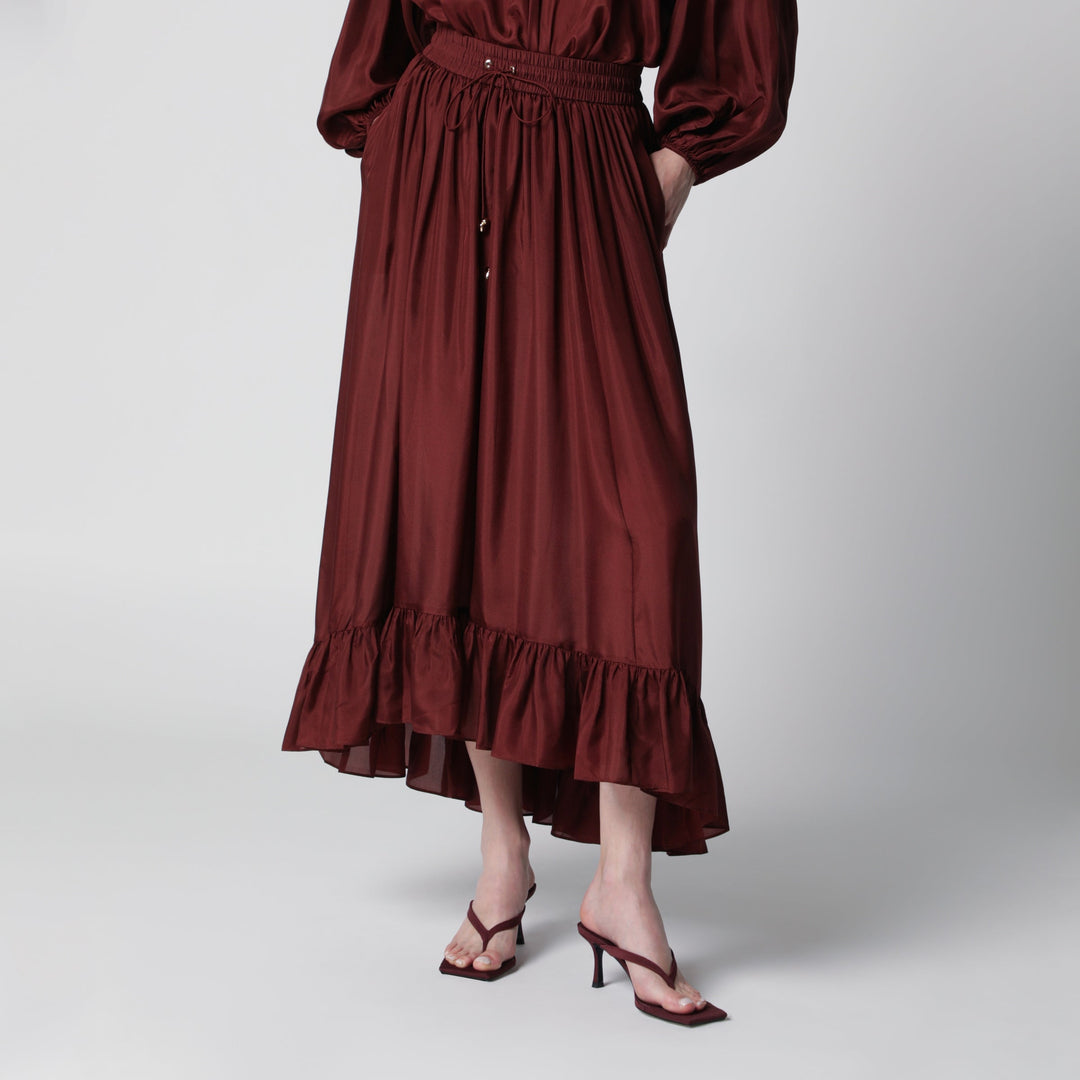 Zimmermann Skirts - Burgundy | 855a363d1f18d48044c970022bd49cc9b316e7fd