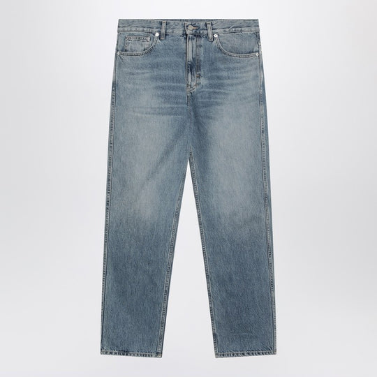 Light Blue Délavé Slim-Fit Jeans