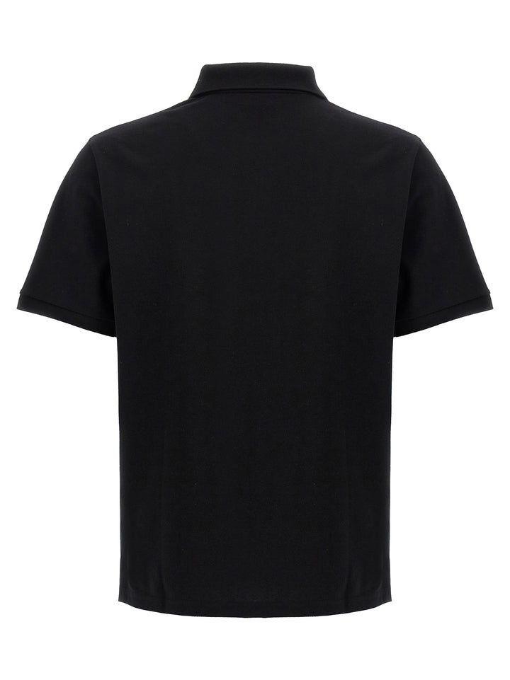 Saint Laurent Logo Embroidery  Shirt Polo - Black | 73a0459887eb2aac4d0c37c2de36e93ab69f2ba0