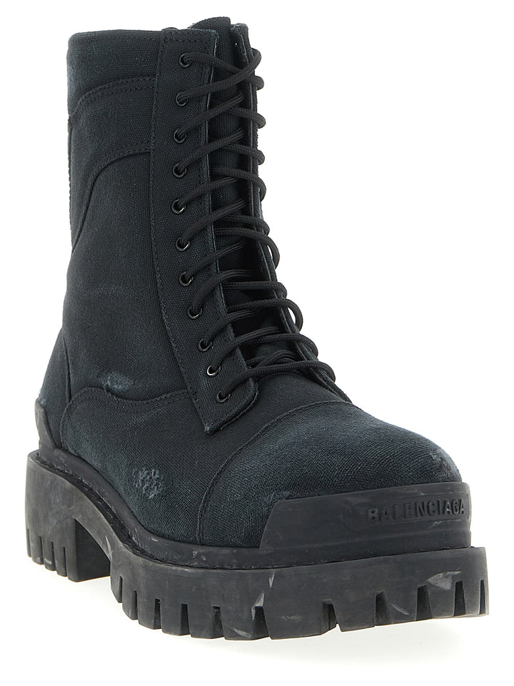 Balenciaga Combat Strike Boots and Ankle Boots - Black | d5f02d7a3546c54b3c8f2eab50faa61e952075a0