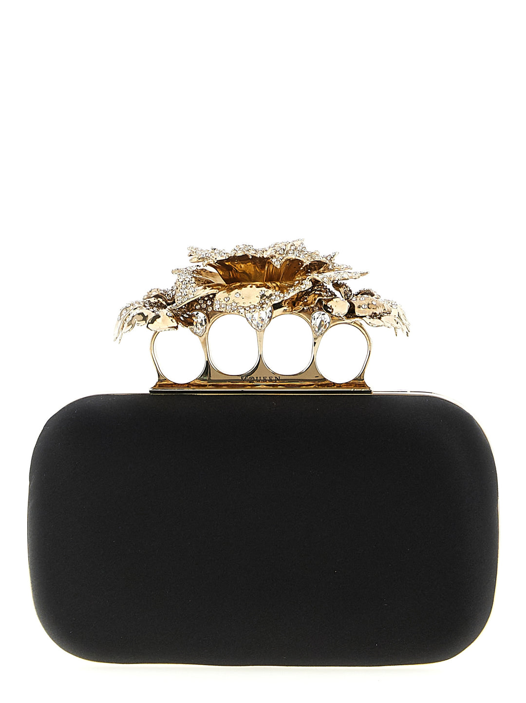 Mcqueen Carnation Clutch - Black | dc8b140c2fd99bf37daae21c480ecabd7067388d