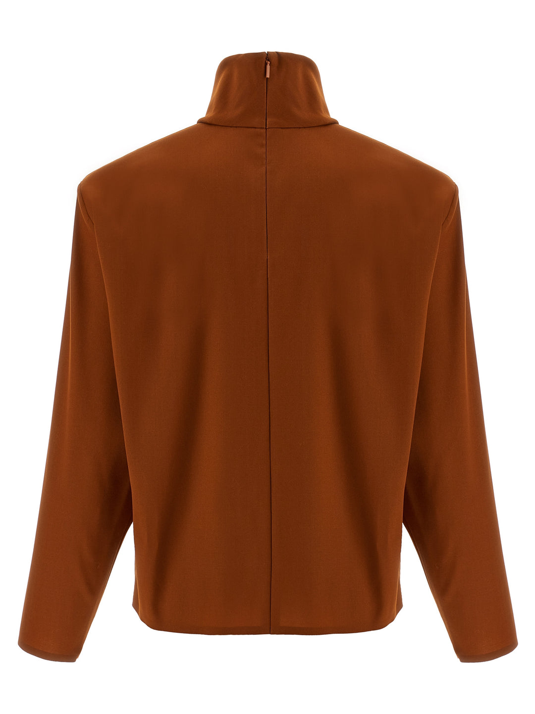 Saint Laurent Structured Shoulder Sweater Sweaters and Cardigans - Orange | a83692818d089b6e9b3b3b9b58e52e808201f0c2