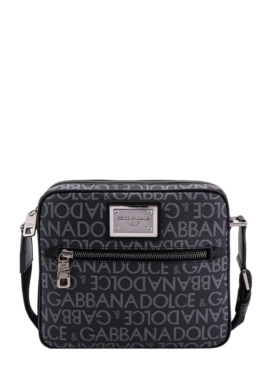 Shoulder Bag With All-Over Logo Motif