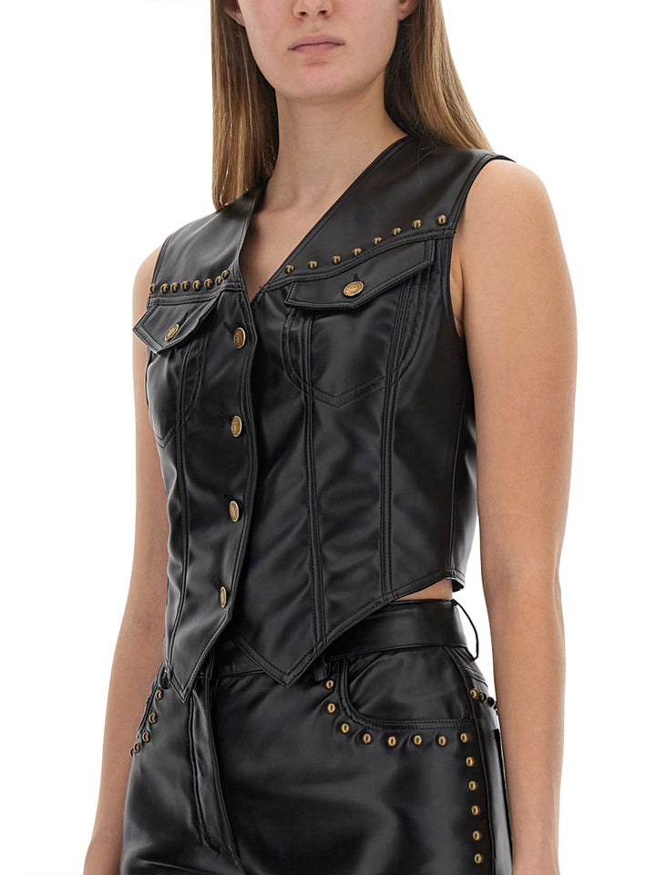 Moschino Jeans Gilet - Black | Wanan Luxury