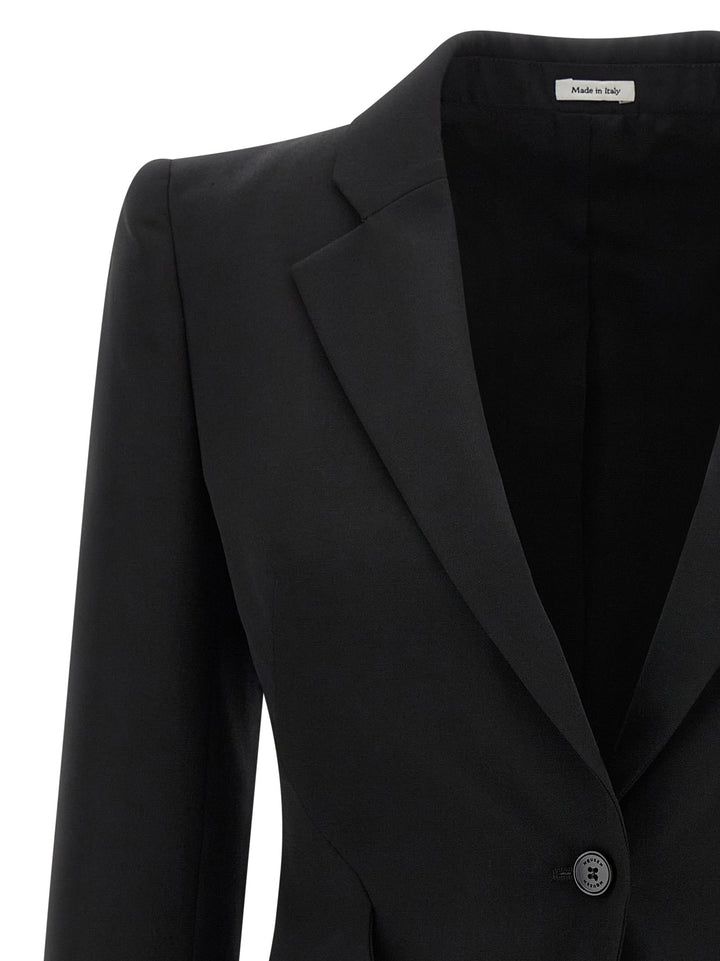 Mcqueen Hourglass Blazer BlazerS - Black | 781f073d79e6275cb1a093868f91555c620e4cf3
