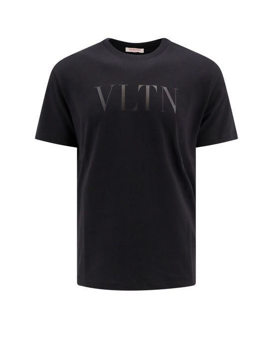 Cotton T-Shirt With Vltn Print