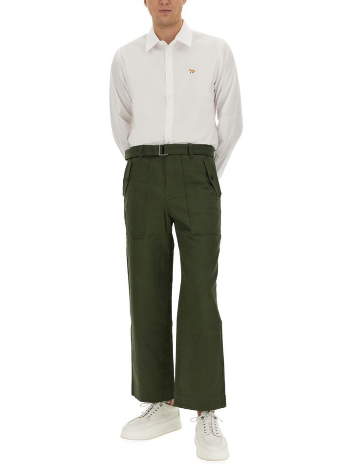 Maison KitsunÉ Pants - Green | a1b0f501e1203b8ba53716ac52872ea9d5200c1f