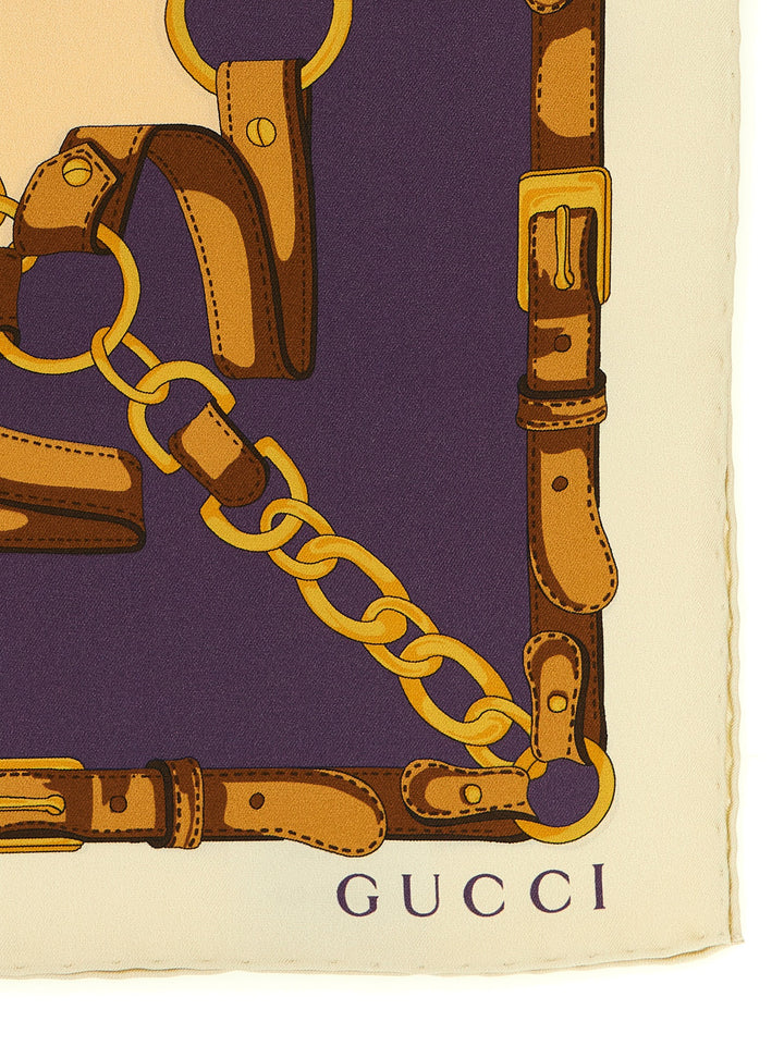 Gucci Morsetto Scarves and Foulards - Beige | cb18e2d3e14bf5652a9e94eee5d3a04a6fc73c54