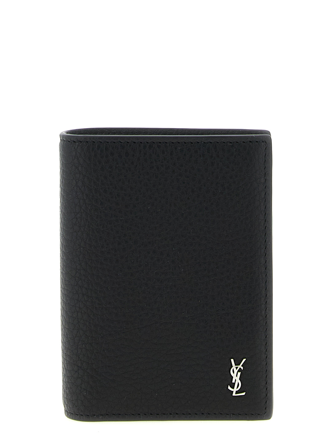 Saint Laurent Tiny Cassandre Wallets and Card Holders - Black | bcdb156e2ad702f81d20ef9417092c8f14247f9e