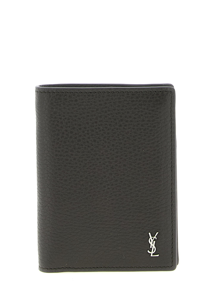 Saint Laurent Tiny Cassandre Wallets and Card Holders - Brown | a8c0d6299a27188b776d8ecd80fec3383168558d
