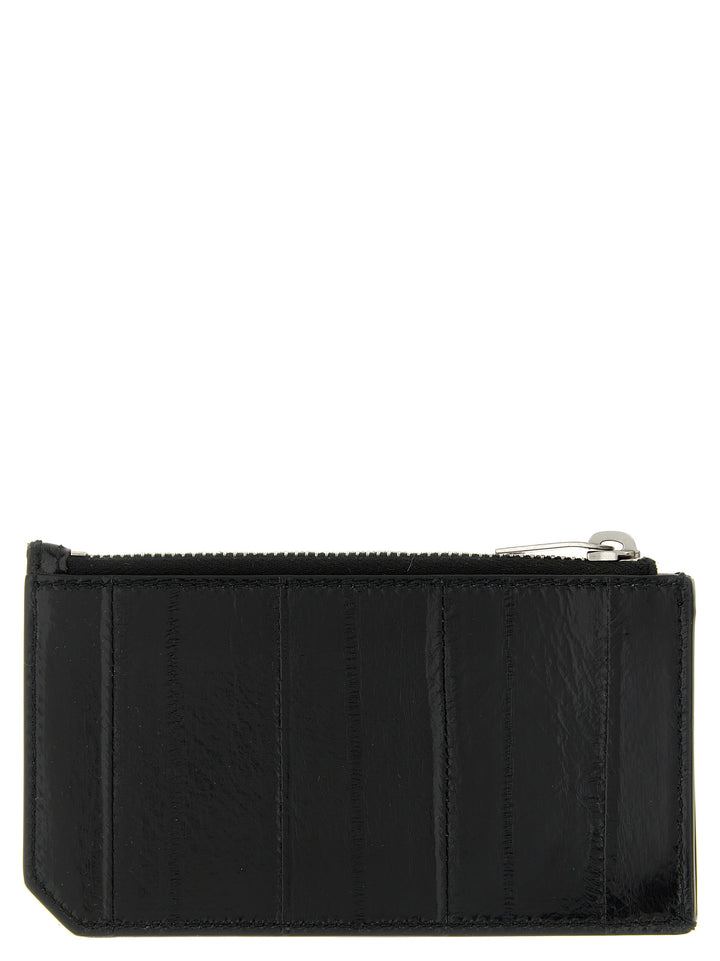 Saint Laurent Tiny Cassandre Wallets and Card Holders - Black | b72d20c249a9a77125bf0598197392bd2e96a538