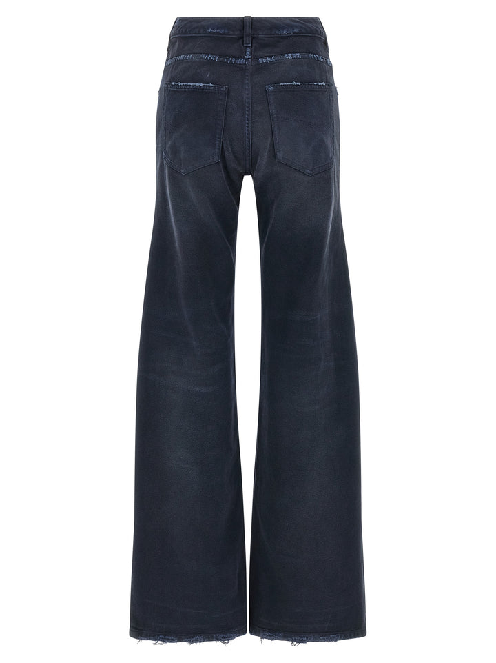 Balenciaga Curved Waist Jeans - Blue | 0822ccfb2d17efab355c2c408be4cfa82e28b1ce