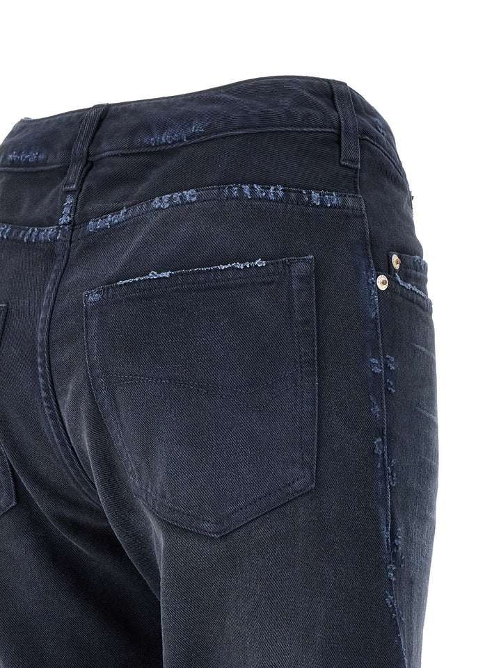 Balenciaga Curved Waist Jeans - Blue | d11070ef9c49e02a0b5c3a951b507b9b744b6ffa