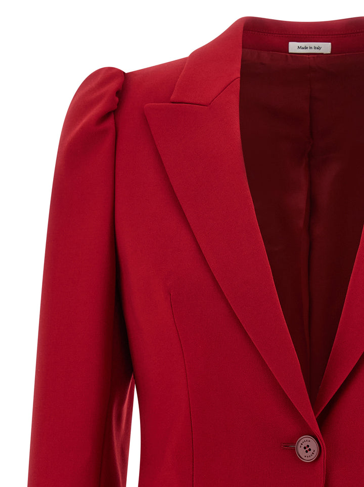 Mcqueen Single-Breasted Blazer BlazerS - Red | 8d0207d618543deedcf01cf26aab1f28d00c1771
