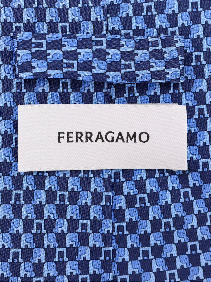 Ferragamo Ties - Blue and green | ee4d4b9cdcf0f3901a3ffd6c12b18e3c551d0a9f