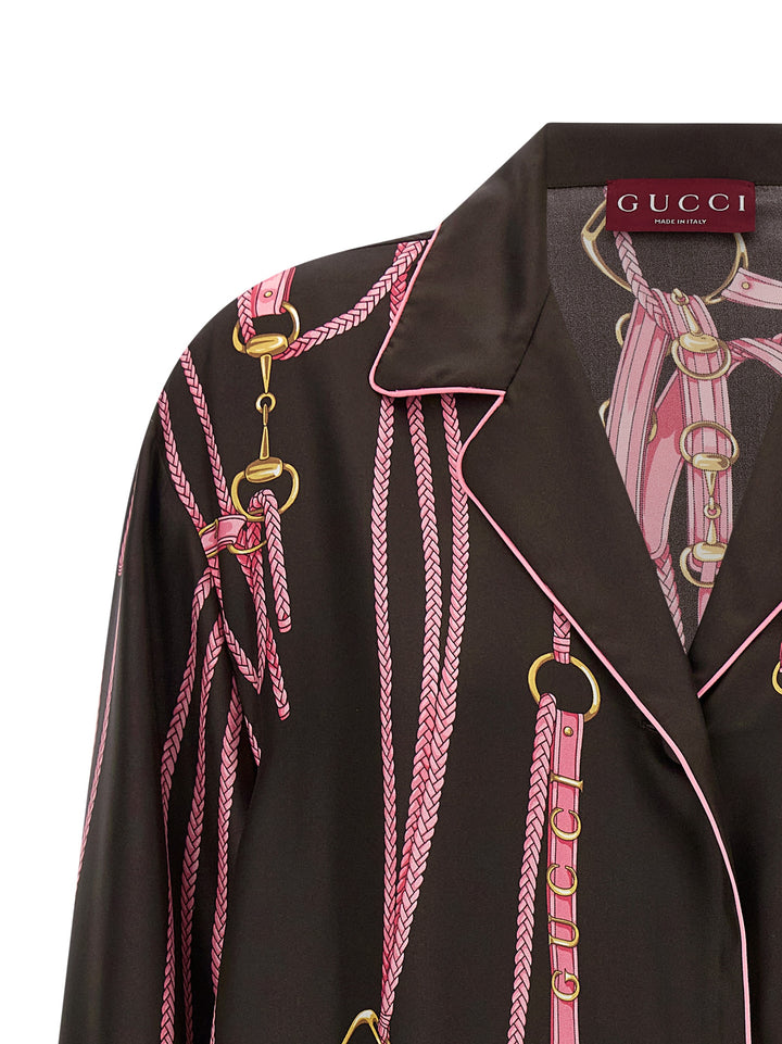 Gucci Pajama Shirt Shirt and Blouse - Multicolor | c4e0104a7ffc5731083e9379695e89756e746a0a