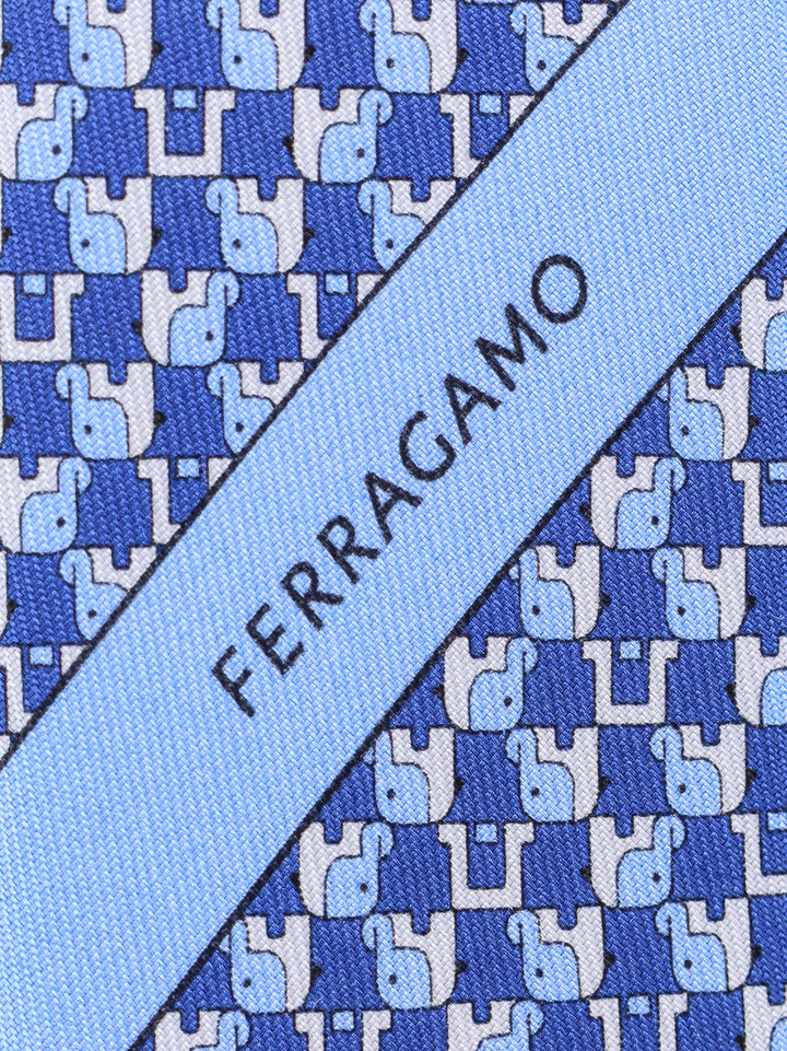 Ferragamo Ties - Blue and green | f5693eda704fac3c9f99f4f1a3141d08d7aa021b