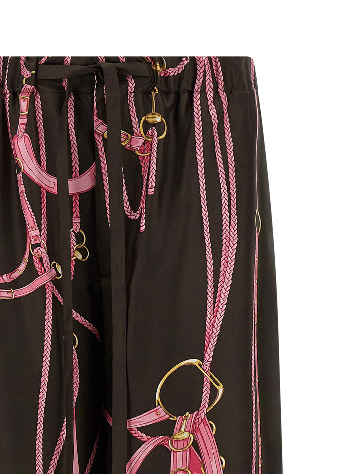 Gucci Clamp Print Pants - Brown | 628f3a79e7f2412e65ddeec12b13dc2f4a8cfe3a
