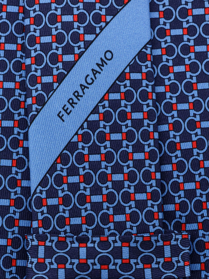 Ferragamo Ties - Blue and green | 483fee25d6c060451b087be3aa97f89383c32321